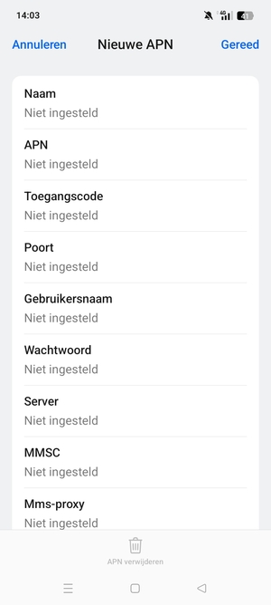 Voer mms-gegevens in