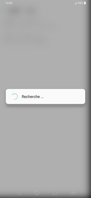 Veuillez attendre la fin de la recherche