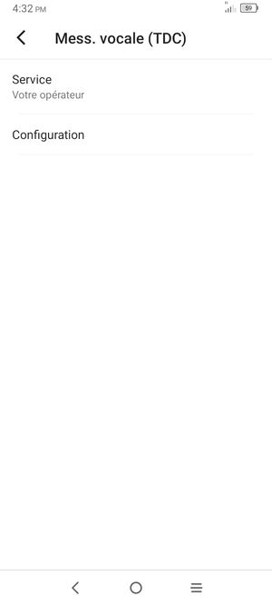 Sélectionnez Configuration