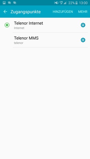 Wählen Sie die Menü-Taste oder wählen Sie MEHR
