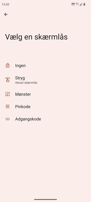Vælg Mønster