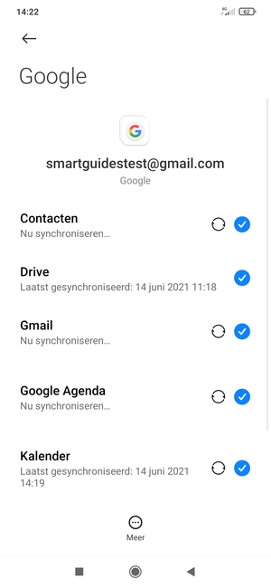 Uw gegevens worden gesynchroniseerd