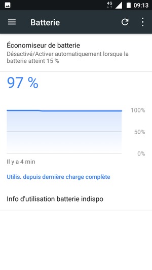 Sélectionnez Économiseur de batterie