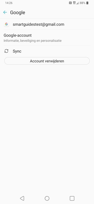 Selecteer Sync