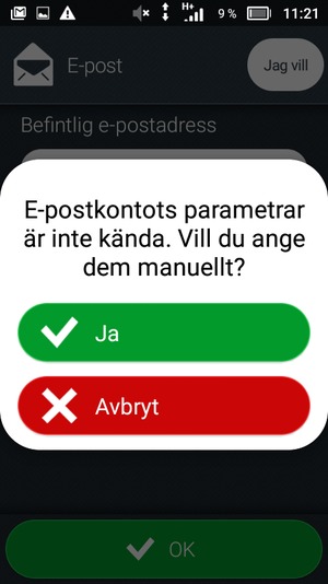 Välj Ja