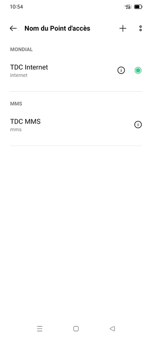 Votre téléphone est maintenant configuré pour les MMS
