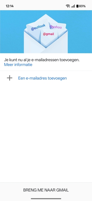 Selecteer Een e-mailadres toevoegen
