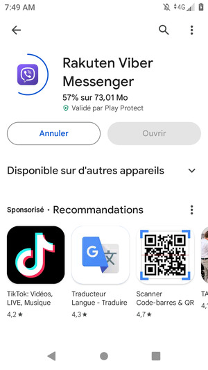 Veuillez attendre la fin de la procédure d'installation