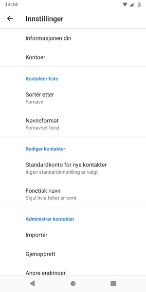 Bla til og velg Importér