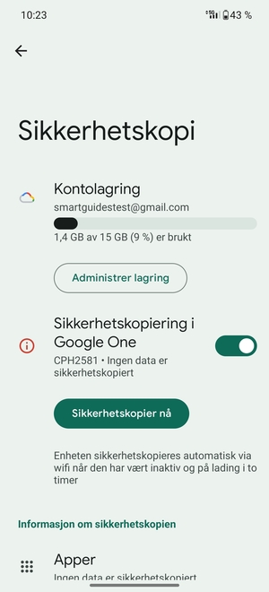 Velg Kontolagring