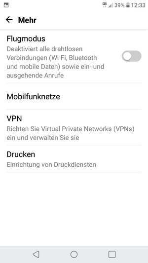 Wählen Sie Mobilfunknetze