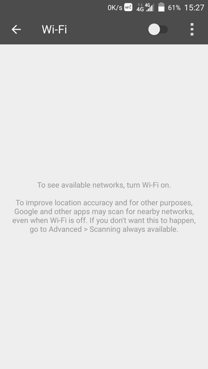 Turn on Wi-Fi