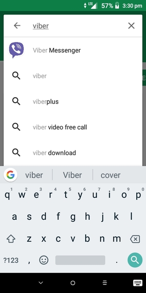 Enter the app name and select Search