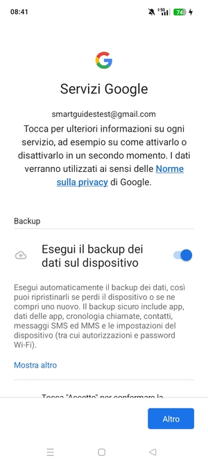 Seleziona Altro