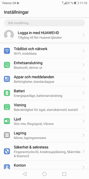 Välj Trådlöst och nätverk