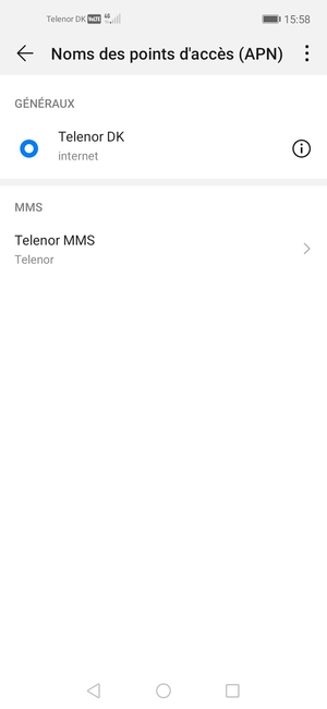 Votre téléphone est maintenant configuré pour les MMS