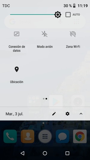 Desactive Ubicación