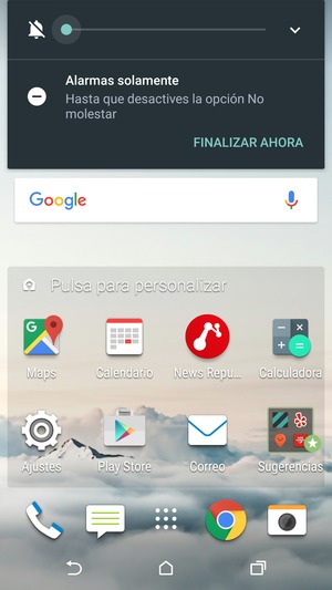Presione una vez más para modo silencio