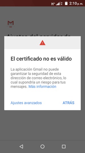 Seleccione Ajustes avanzados
