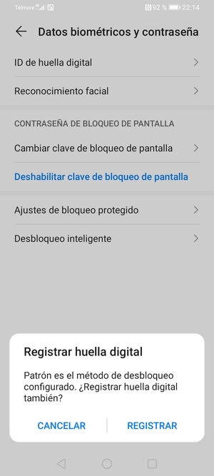 Seleccione CANCELAR