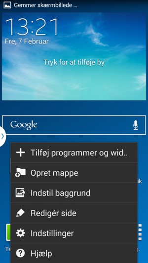 Vælg Indstillinger