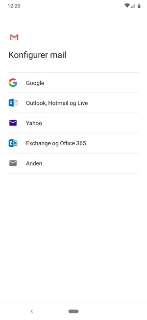 Vælg Google