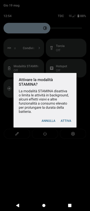 Seleziona ATTIVA