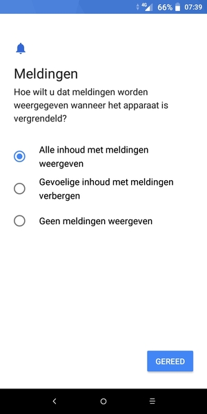 Selecteer uw voorkeursoptie en selecteer GEREED