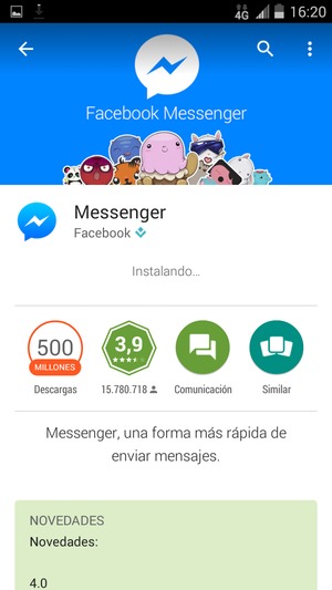 Espere a que finalice la descarga