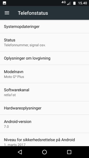 Vælg Systemopdateringer