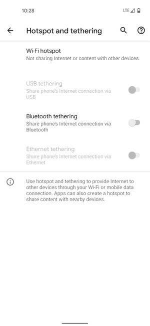 Select Wi-Fi hotspot