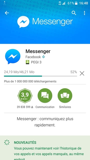 Veuillez attendre la fin de la procédure d'installation