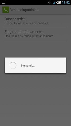 Espere a que la búsqueda termine