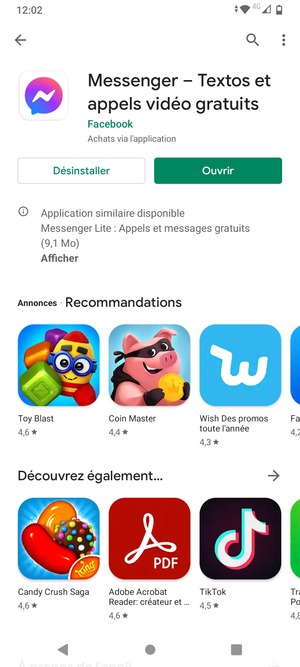 Sélectionnez Ouvrir