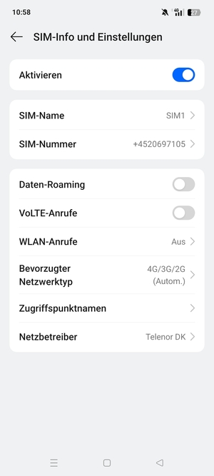 Wählen Sie Zugriffspunktnamen