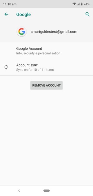 Select Account sync