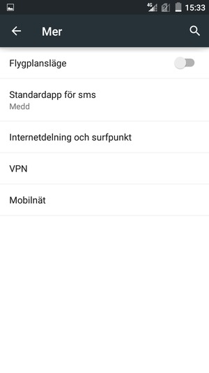 Välj Mobilnät