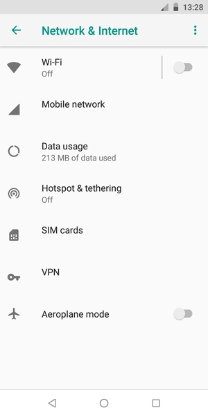 Select Wi-Fi Hotspot / Hotspot & tethering