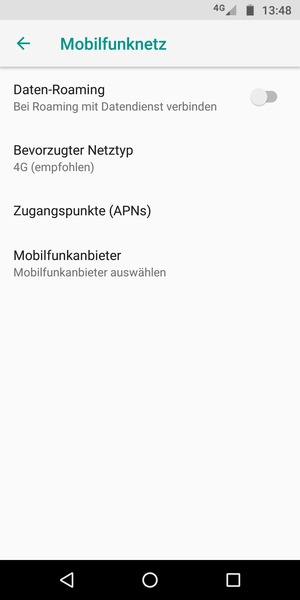 Um das Netzwerk zu wechseln, falls Probleme auftreten, wählen Sie Mobilfunkannbieter