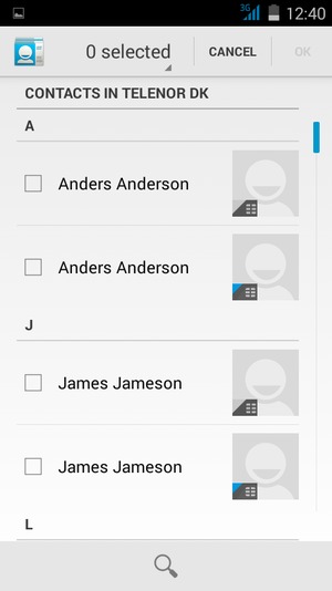 Select 0 selected