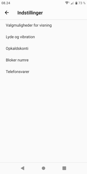 Vælg Telefonsvarer