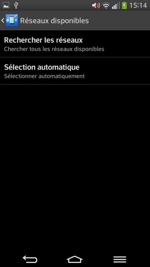 Sélectionnez Rechercher les réseaux