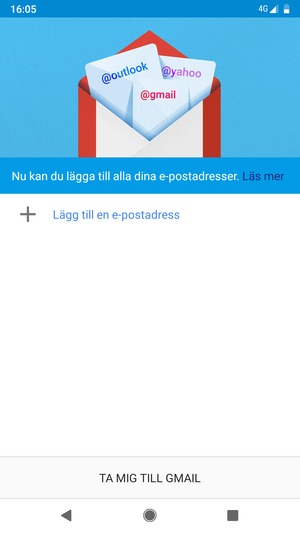 Välj Lägg till en e-postadress