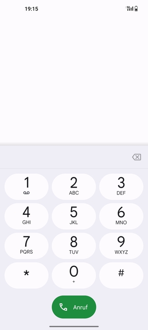 Drücken und halten Sie die Nummer 1