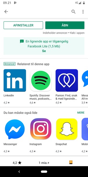 Vælg ÅBN