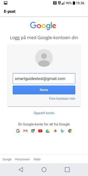 Velg Neste