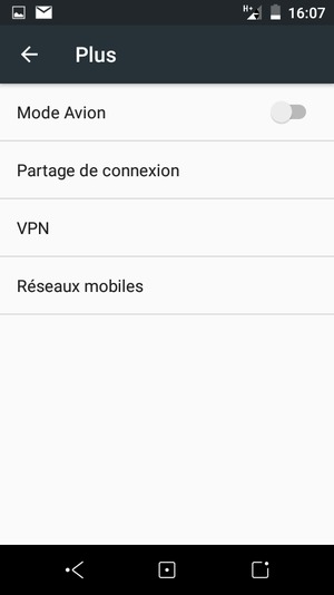 Sélectionnez Réseaux mobiles