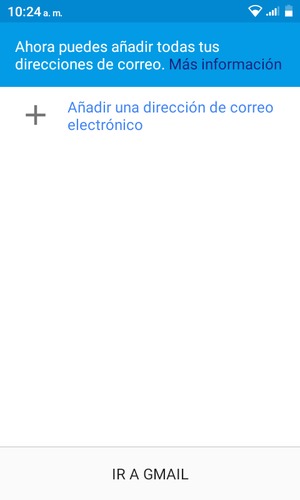 Seleccione Añadir una dirección de correo electrónico