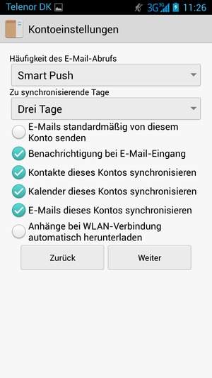 Wählen Sie Weiter
