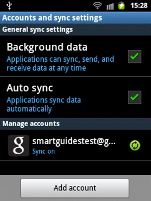 Select your account
